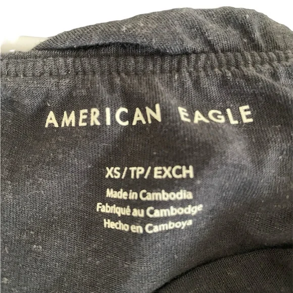 American Eagle Top Size XS Dark Gray - Picture 3 of 3